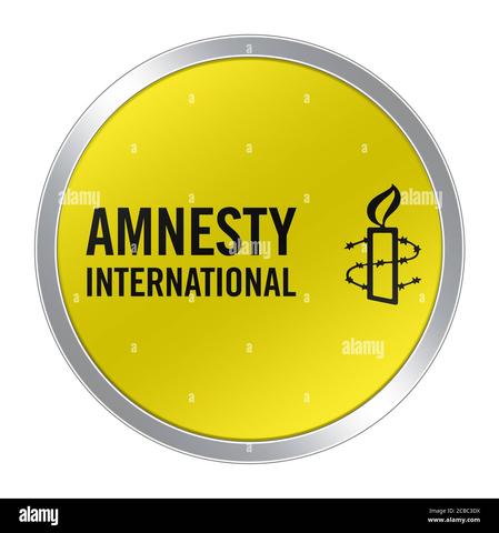 Das Logo von Amnesty International zeigt das Symbol für Menschenrechte