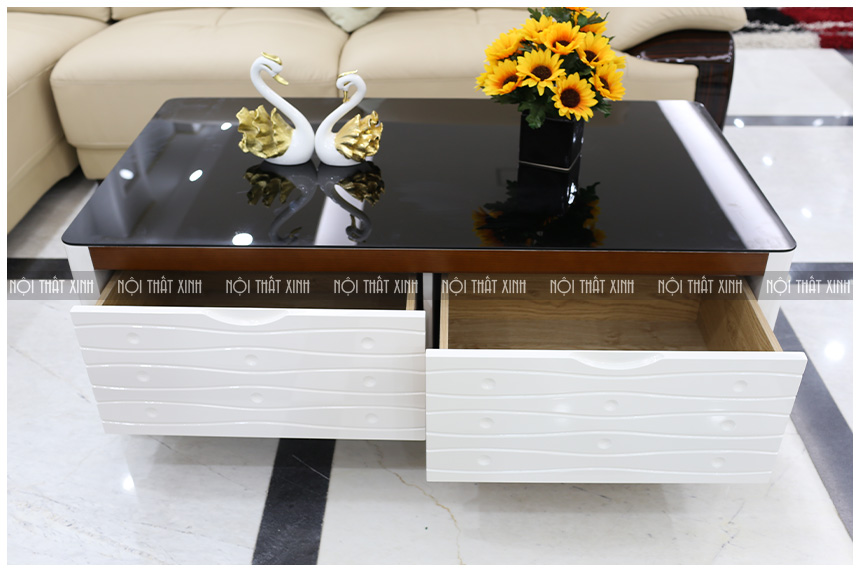 3-2 bàn trà mặt kính