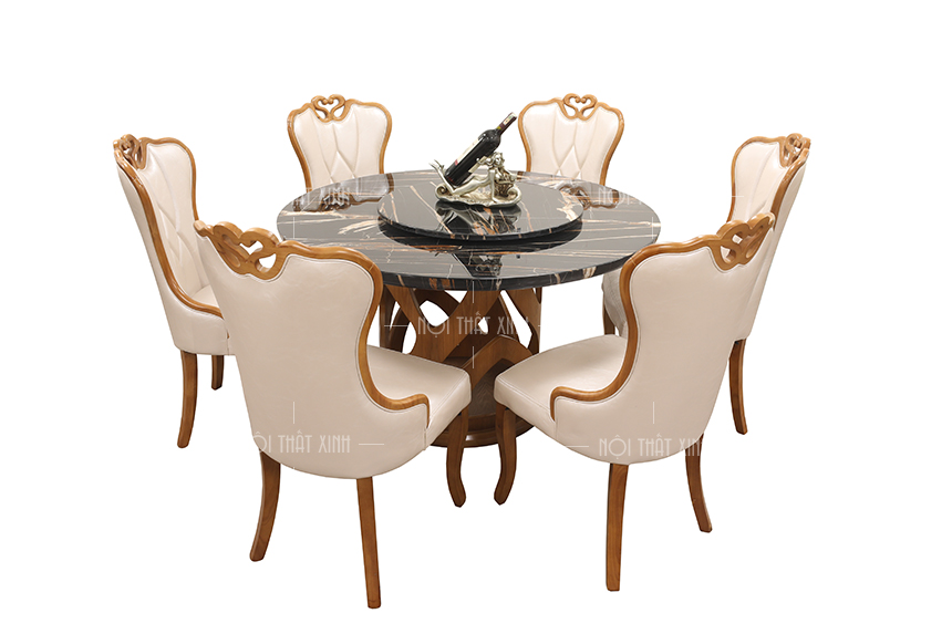 5-mau-ban-an-tron-mat-da-xoay-ban-chay-nhat-2021-1 bàn ăn tròn mặt đá xoay