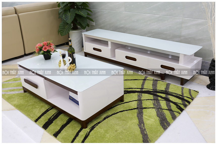 7 bàn trà mặt kính đẹp