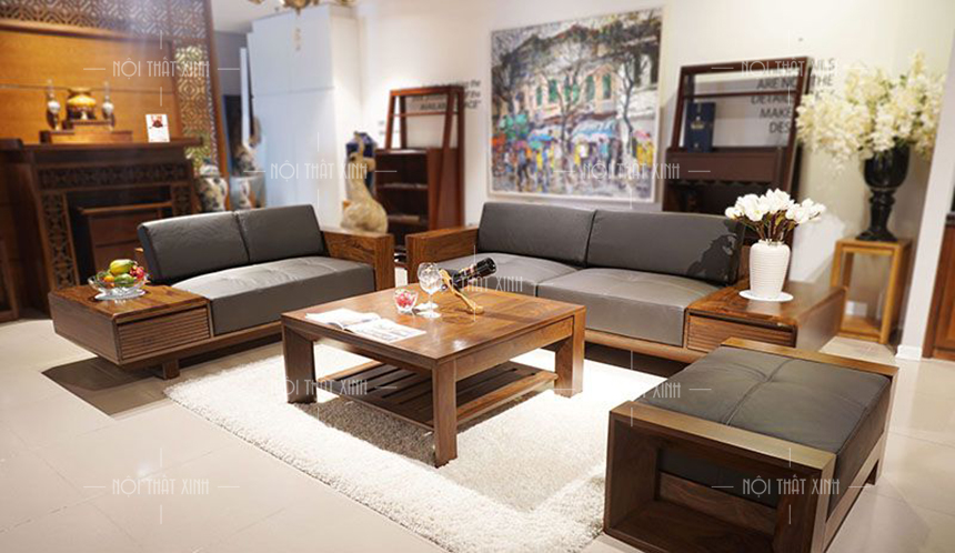 Báo giá sofa gỗ óc chó