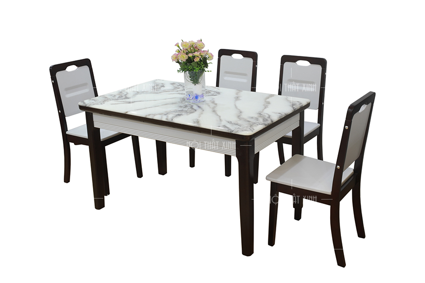 bo-ban-an-mat-da-2 bộ bàn ăn mặt đá