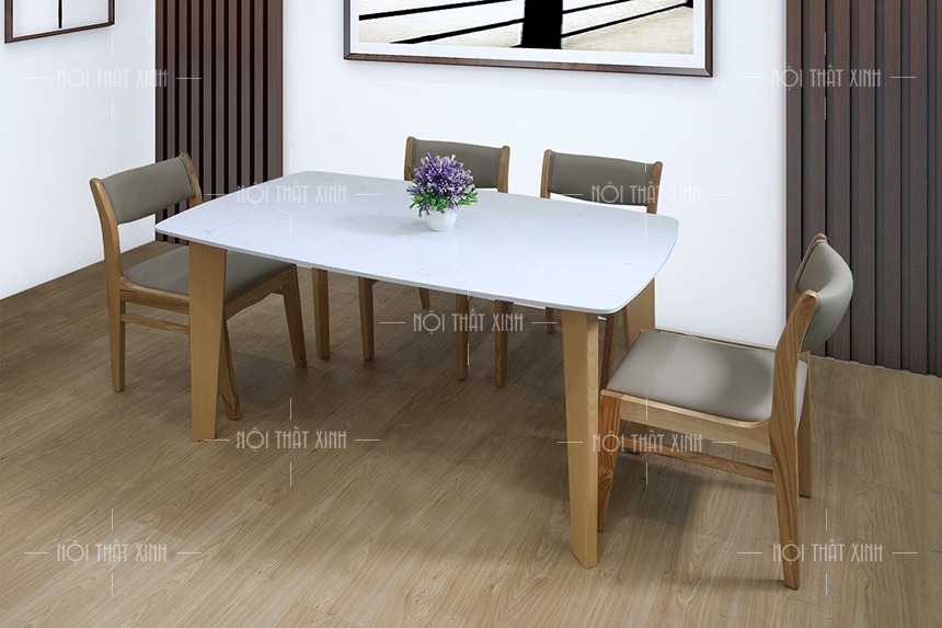 bộ bàn ghế ăn cơm nhỏ gọn