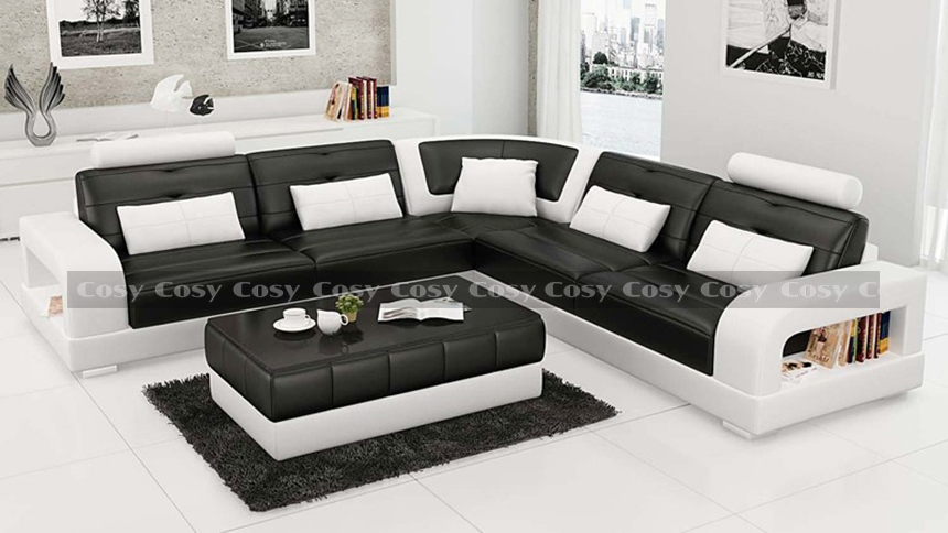 Ghế sofa gam màu trắng - đen sang trọng cho không gian sống