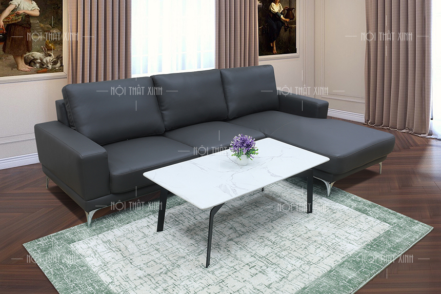 ghe-sofa-goc-mau-xam-den-2 ghế sofa góc màu xám đen