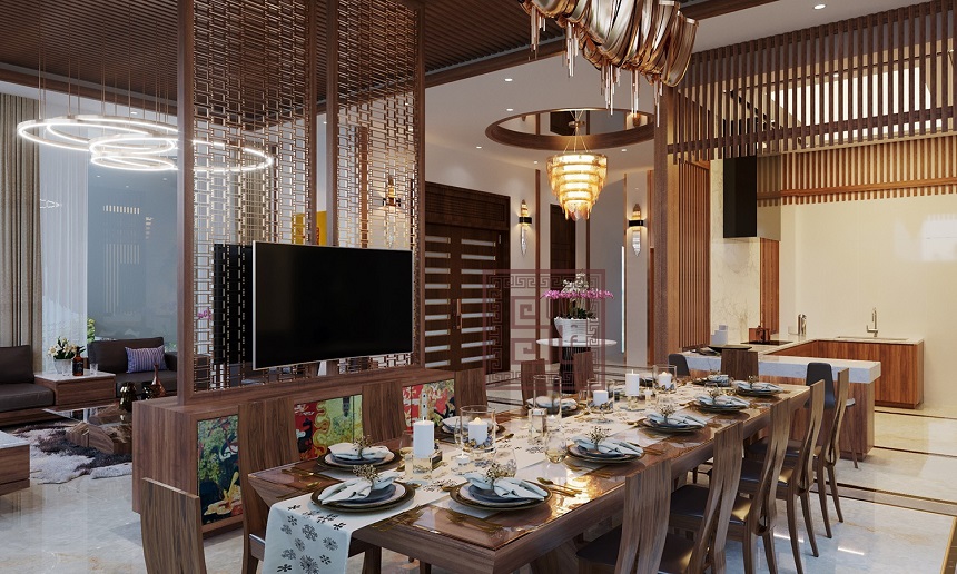 mẫu bàn ăn 12 ghế