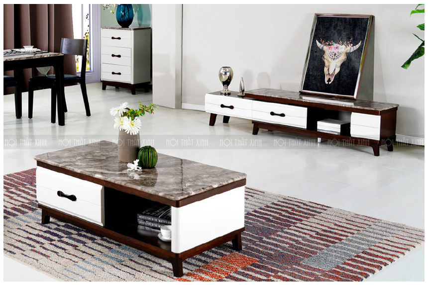 Mua ngay combo bàn trà kệ tivi đồng bộ giảm giá 1 triệu đồng