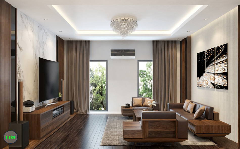 nội thất chung cư gỗ tự nhiên