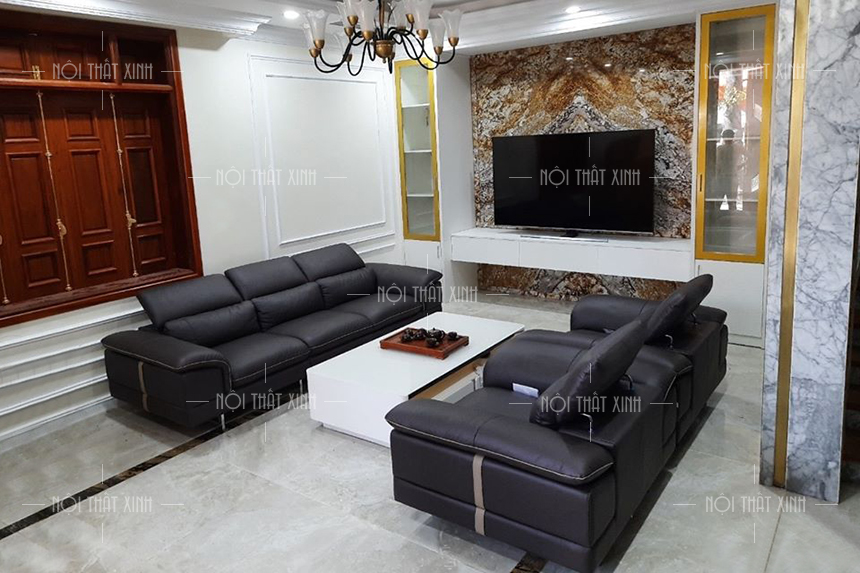 nội thất sofa da phòng khách