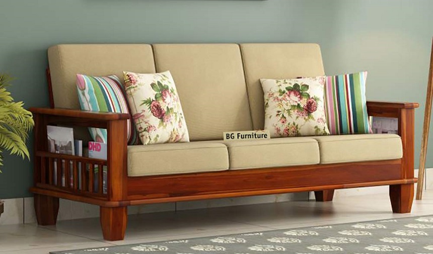 sofa gỗ mini cho phòng khách nhỏ