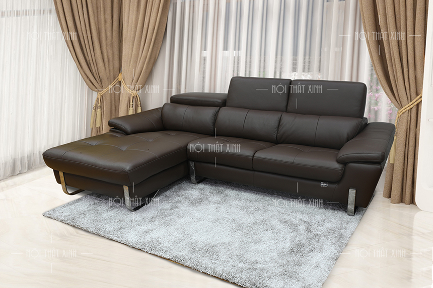 sofa-goc-da-mau-den-sang-trong-dang-cap-cho-khong-gian-3 sofa góc da màu đen