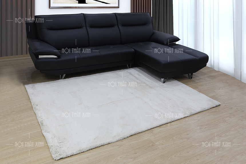 thảm sofa màu sáng cho chung cư hiện đại