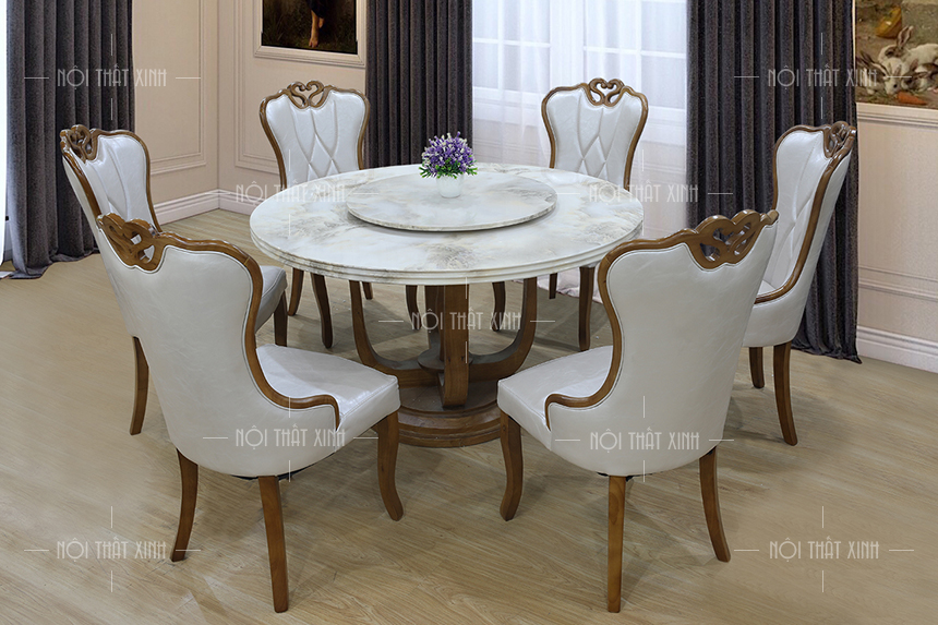 tim-hieu-ve-dong-ban-an-mat-da-tron-mam-xoay-3 bàn ăn mặt đá tròn mâm xoay