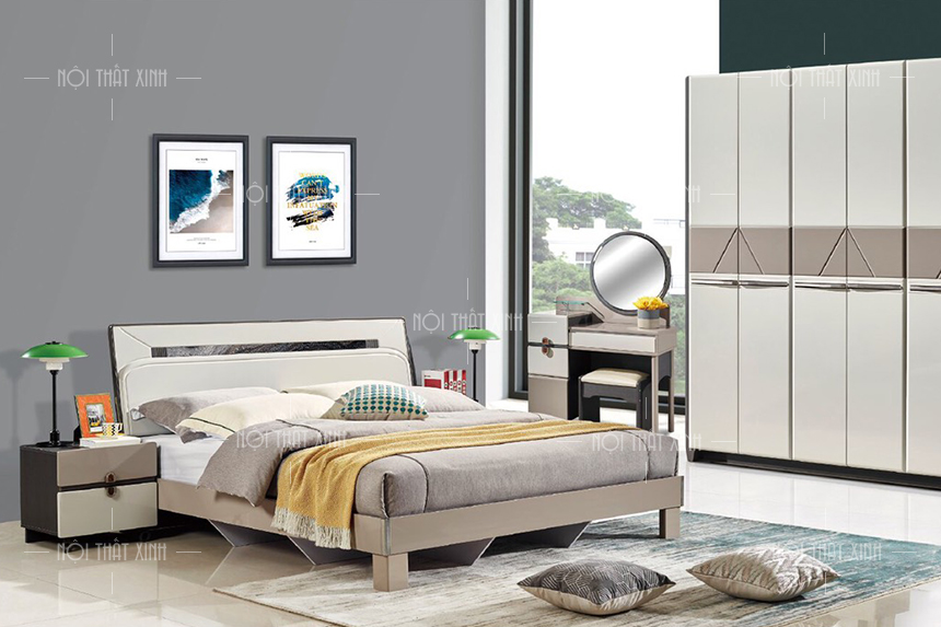 giường phòng ngủ đẹp thiết kế hiện đại, sang trọng