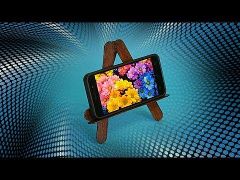 Praktisch und individuell: Eisstiel-Handyhalterung mit integriertem Stifthalter selbst gestalten Praktisch und individuell: Eisstiel-Handyhalterung mit integriertem Stifthalter selbst gestalten