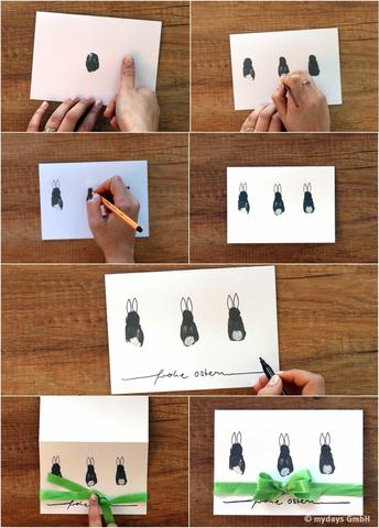 Selbst gestaltete Osterkarten: Schöne Ideen zum Selberbasteln