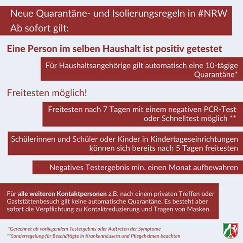 Verkürzte Isolierungszeit: Wann kann man sich freitesten lassen?