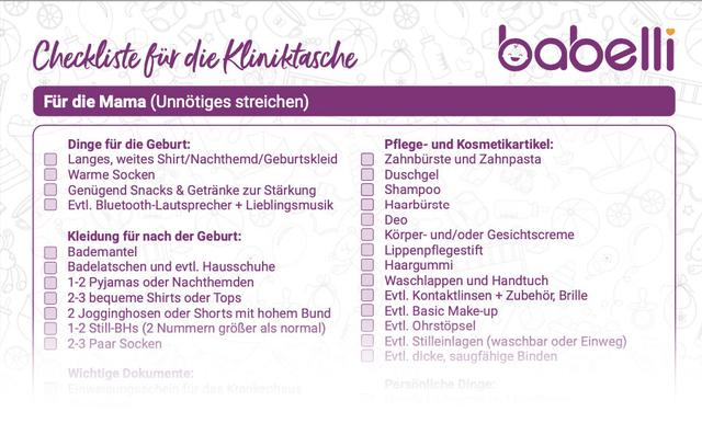 Die wichtigsten Fragen rund ums Packen der Kliniktasche Die wichtigsten Fragen rund ums Packen der Kliniktasche