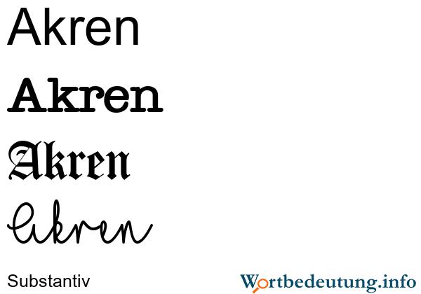 Akren: Die äußersten Körperteile und ihre Gefährdung