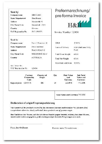 Die Unterschiede zwischen einer Proformarechnung und einer normalen Rechnung Die Unterschiede zwischen einer Proformarechnung und einer normalen Rechnung
