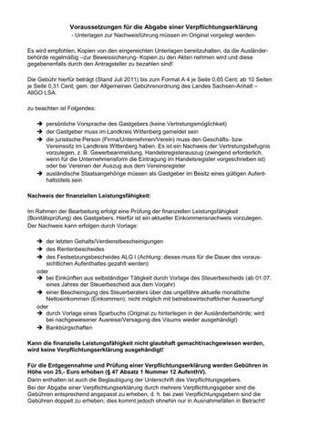 2. Voraussetzungen für eine Verpflichtungserklärung: Was Sie wissen sollten 2. Voraussetzungen für eine Verpflichtungserklärung: Was Sie wissen sollten