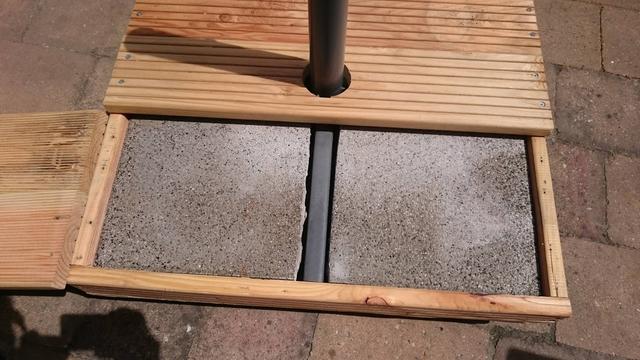 Anleitung Sonnenschirmständer mit Rollen selber bauen Sieu Thi Do
