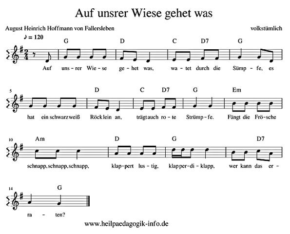 Auf unsrer Wiese geht was: Ein lustiges Kinderlied zum Mitsingen Auf unsrer Wiese geht was: Ein lustiges Kinderlied zum Mitsingen