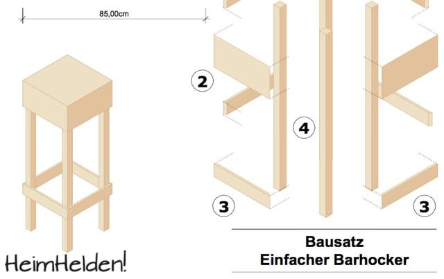 Schritt-für-Schritt-Anleitung: Bau deinen eigenen Barhocker Schritt-für-Schritt-Anleitung: Bau deinen eigenen Barhocker