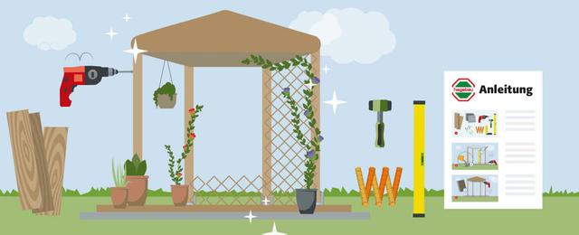 Kreativität trifft Funktionalität: Bauanleitung für einen maßgeschneiderten Pavillon im eigenen Garten Kreativität trifft Funktionalität: Bauanleitung für einen maßgeschneiderten Pavillon im eigenen Garten