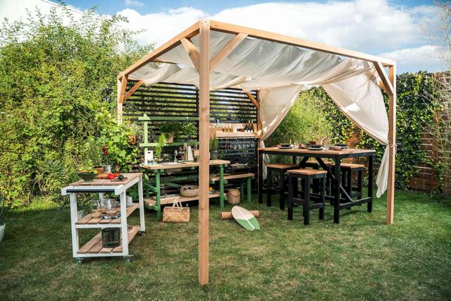 Bauanleitung für deinen individuellen Pavillon Sieu Thi Do Noi That
