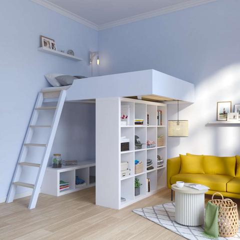 So baust du dein eigenes Hochbett mit IKEA KALLAX Regalen So baust du dein eigenes Hochbett mit IKEA KALLAX Regalen