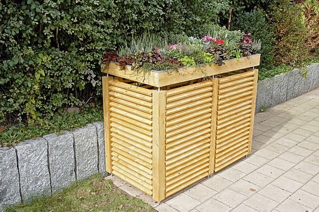 Anleitung: Mülltonnenbox aus Holz selber bauen - Schritt für Schritt