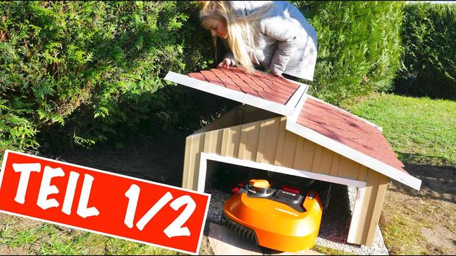 Bauanleitung für eine selbstgebaute Mähroboter-Garage Bauanleitung für eine selbstgebaute Mähroboter-Garage