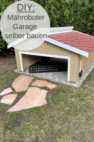 Selbstgemachte Garage für den Mähroboter: Schritt-für-Schritt-Anleitung Selbstgemachte Garage für den Mähroboter: Schritt-für-Schritt-Anleitung