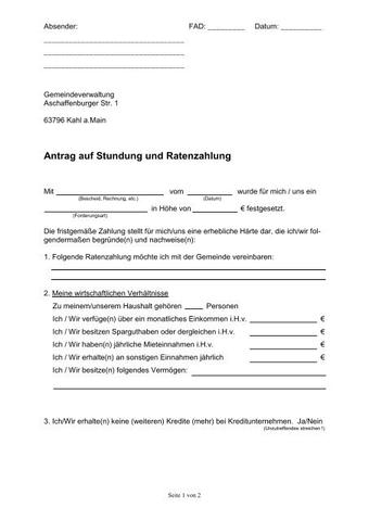 Stundungsvereinbarungen: Eine bilateralen Vertrag für Zahlungsaufschub