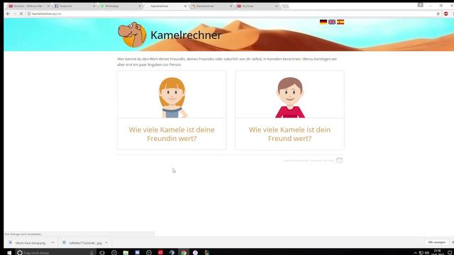 Der Kamelrechner: Berechne den Wert deiner Freundin in Kamelen