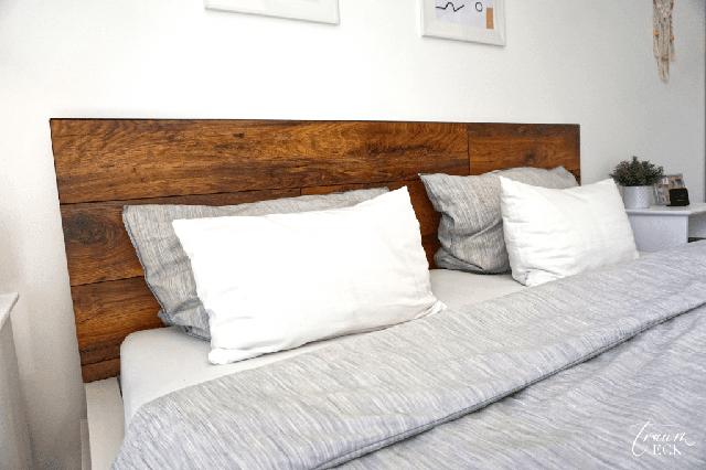Kreatives Kopfteil für das Bett - DIY-Anleitung zum Selbermachen