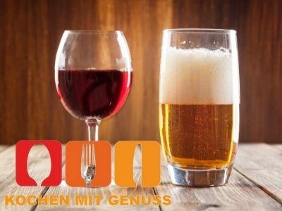Der Kaloriengehalt von Bier und Wein im Vergleich Der Kaloriengehalt von Bier und Wein im Vergleich
