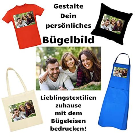 Bügelbild selber machen: Mit Foto und Text individuelle Geschenke gestalten Bügelbild selber machen: Mit Foto und Text individuelle Geschenke gestalten