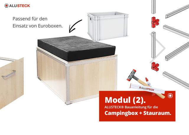 Camper Box Modul (2) selbst bauen - Bettfunktion nur zusammen mit weiteren Modulen möglich