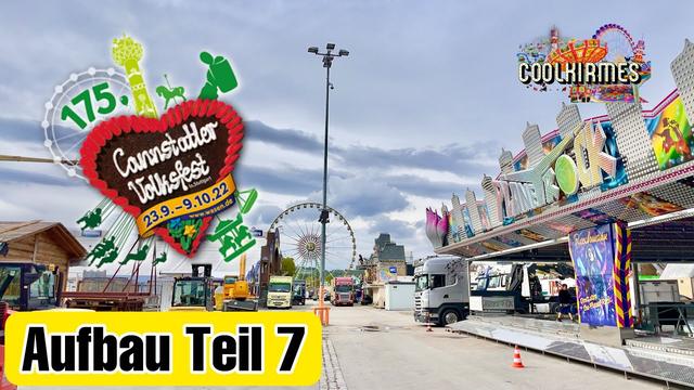 Cannstatter Wasen 2022: Aufbau in vollem Gange für das Volksfesthighlight Cannstatter Wasen 2022: Aufbau in vollem Gange für das Volksfesthighlight