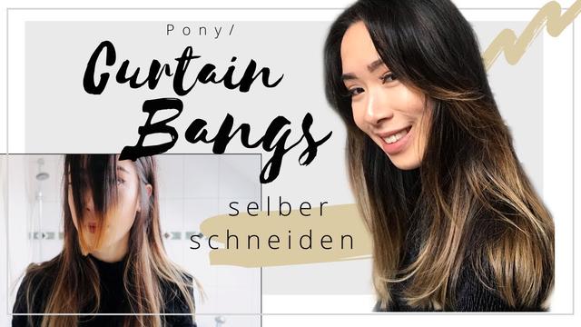 Selbst ist die Frau: Schneide deine eigenen Curtain Bangs zu Hause