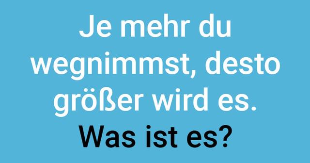 Die Paradoxie des Wachstums: Was wird größer, je mehr man davon wegnimmt? Die Paradoxie des Wachstums: Was wird größer, je mehr man davon wegnimmt?