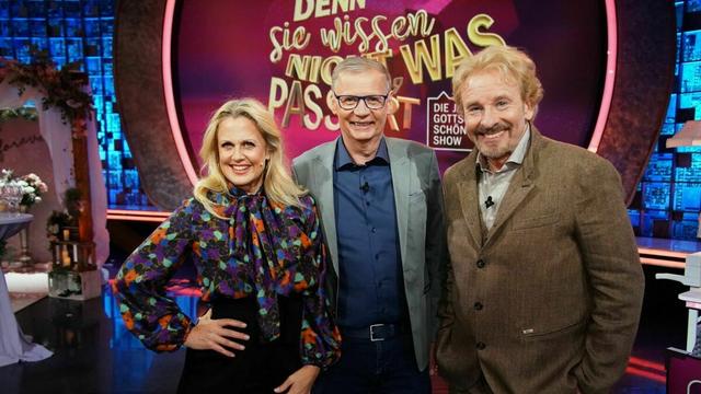 Hochkarätige Besetzung: Günther Jauch, Thomas Gottschalk und Barbara Schöneberger in 