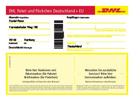 DHL Paketschein zum Selbstausdrucken - Einfach und bequem Pakete