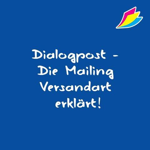 Wichtige Punkte bei personalisierten Mailings mit DIALOGPOST Wichtige Punkte bei personalisierten Mailings mit DIALOGPOST