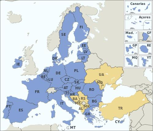 Europäische Union: Eine Liste der 27 Mitgliedsstaaten Europäische Union: Eine Liste der 27 Mitgliedsstaaten