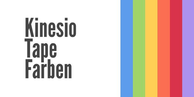 Die kinesiologische Farblehre: Was sagen die verschiedenen Farben der Tapes aus?