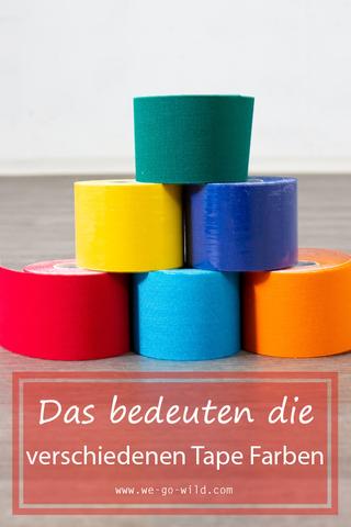 Welche Bedeutung haben die Farben der Kinesio Tapes?