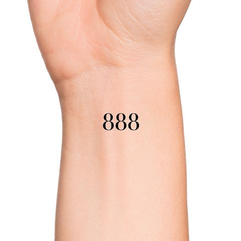 Die Symbolik der Zahl 888 in Tattoos: Glück und Wohlstand Die Symbolik der Zahl 888 in Tattoos: Glück und Wohlstand